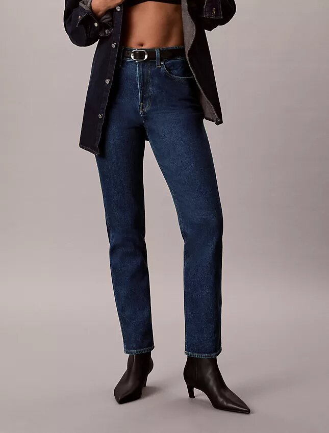 Archiwalne slim jeansy z wysokim stanem Archiwalne slim jeansy z wysokim stanem