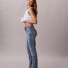 Archiwalne slim jeansy z wysokim stanem Archiwalne slim jeansy z wysokim stanem