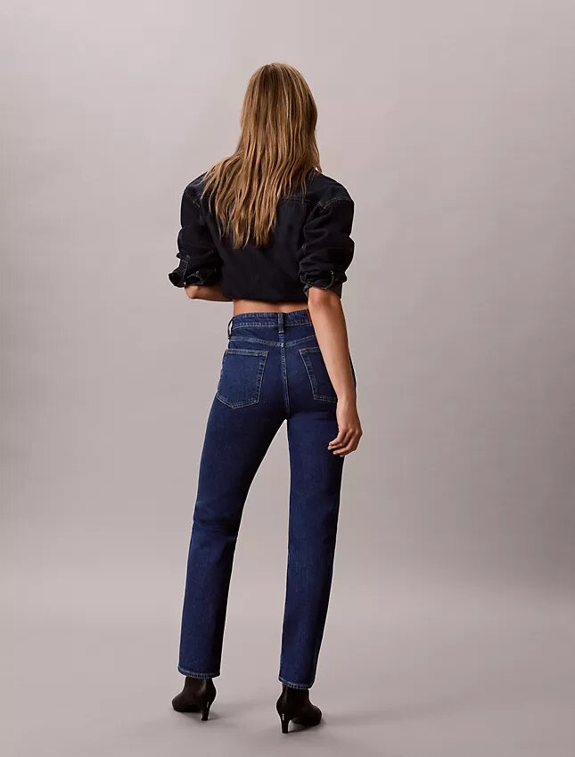 Archiwalne slim jeansy z wysokim stanem Archiwalne slim jeansy z wysokim stanem