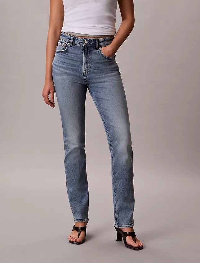 Archiwalne slim jeansy z wysokim stanem Archiwalne slim jeansy z wysokim stanem