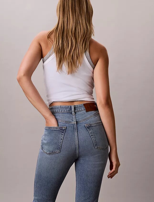 Archiwalne slim jeansy z wysokim stanem Archiwalne slim jeansy z wysokim stanem