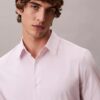 Bawełniana koszula Cotton Stretch slim fit z guzikami w paski Bawełniana koszula Cotton Stretch slim fit z guzikami w paski