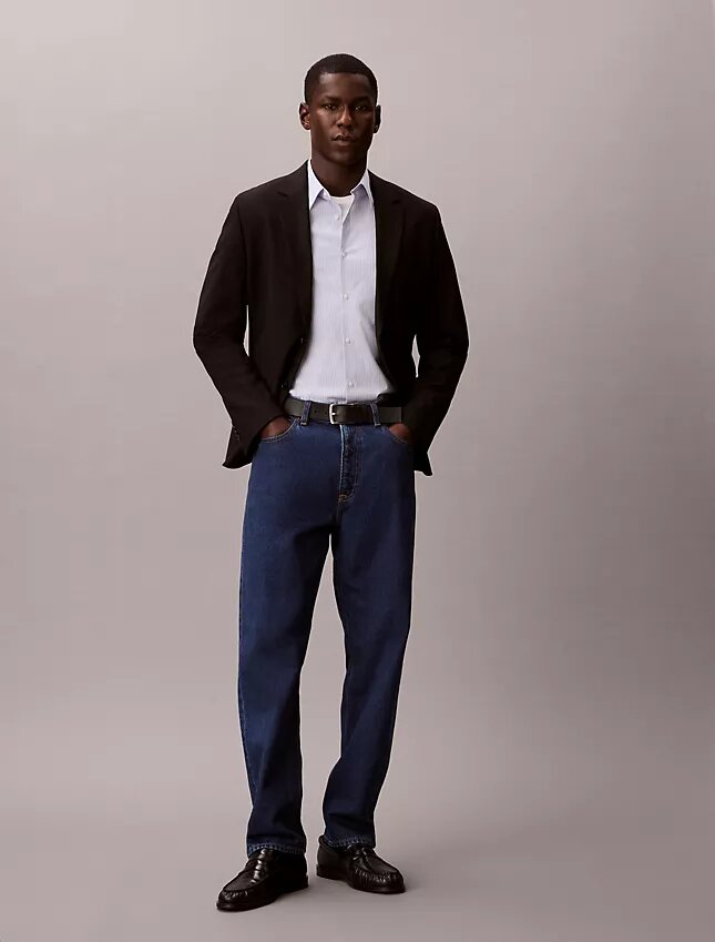 Bawełniana koszula Cotton Stretch slim fit z guzikami w paski Bawełniana koszula Cotton Stretch slim fit z guzikami w paski