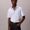 Bawełniana koszula Cotton Stretch w paski, z krótkim rękawem i guzikami Bawełniana koszula Cotton Stretch w paski, z krótkim rękawem i guzikami
