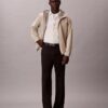Bawełniana koszula Cotton Stretch w paski, z krótkim rękawem i guzikami