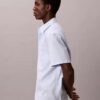 Bawełniana koszula Cotton Stretch w paski, z krótkim rękawem i guzikami Bawełniana koszula Cotton Stretch w paski, z krótkim rękawem i guzikami