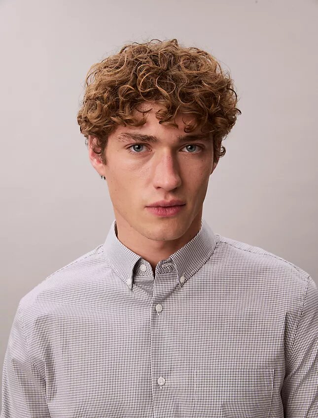 Bawełniana koszula Cotton Stretch z guzikami w kratkę Bawełniana koszula Cotton Stretch z guzikami w kratkę