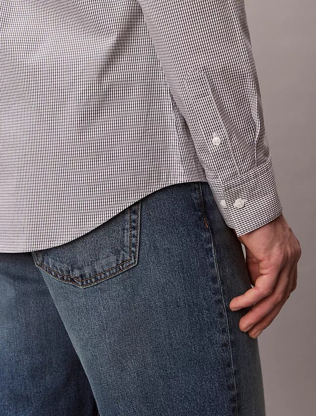 Bawełniana koszula Cotton Stretch z guzikami w kratkę Bawełniana koszula Cotton Stretch z guzikami w kratkę