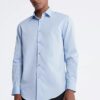 Bawełniana koszula o kroju slim fit w jodełkę Bawełniana koszula o kroju slim fit w jodełkę