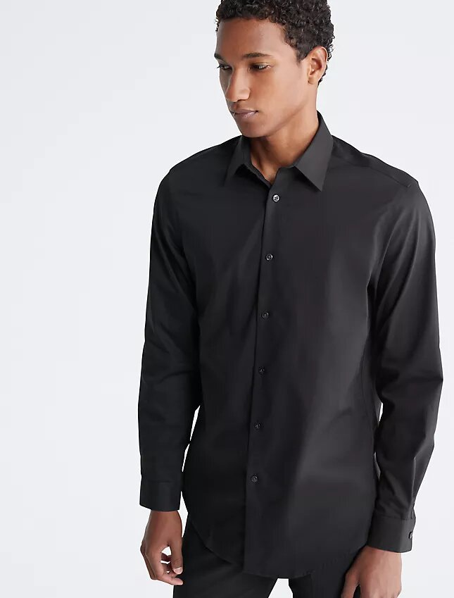 Bawełniana koszula o kroju slim fit w jodełkę Bawełniana koszula o kroju slim fit w jodełkę