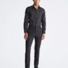 Bawełniana koszula o kroju slim fit w jodełkę Bawełniana koszula o kroju slim fit w jodełkę