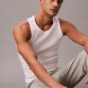 Bawełniana koszulka bez rękawów z elastycznego materiału Cotton Stretch