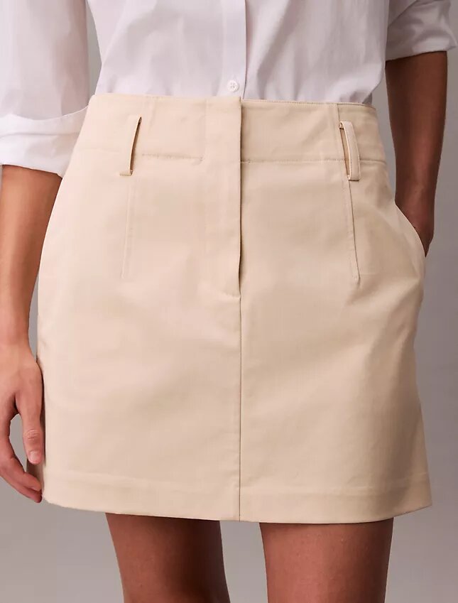Bawełniana mini spódniczka chino Bawełniana mini spódniczka chino