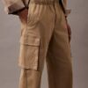 Bawełniane spodnie cargo o prostym kroju z elementami Cotton Stretch Bawełniane spodnie cargo o prostym kroju z elementami Cotton Stretch
