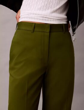 Bawełniane spodnie chino o prostym kroju z elastycznym materiałem Cotton Stretch