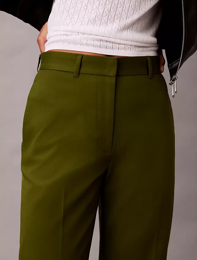 Bawełniane spodnie chino o prostym kroju z elastycznym materiałem Cotton Stretch Bawełniane spodnie chino o prostym kroju z elastycznym materiałem Cotton Stretch