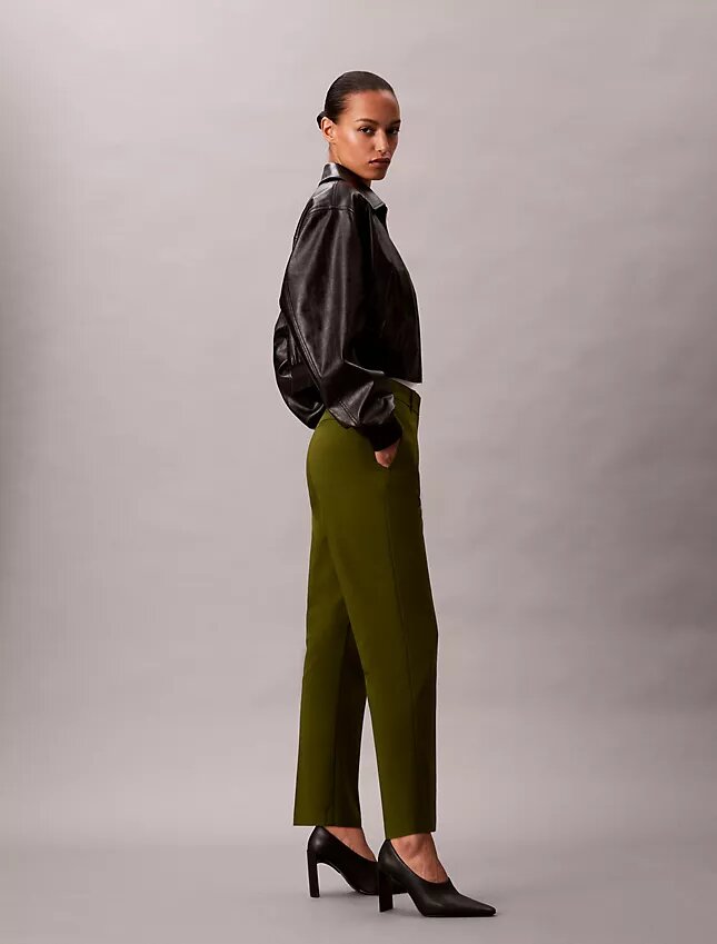 Bawełniane spodnie chino o prostym kroju z elastycznym materiałem Cotton Stretch Bawełniane spodnie chino o prostym kroju z elastycznym materiałem Cotton Stretch