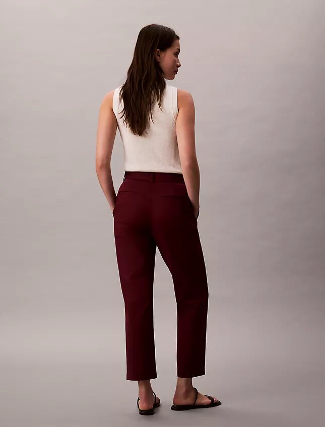 Bawełniane spodnie chino o prostym kroju z elastycznym materiałem Cotton Stretch Bawełniane spodnie chino o prostym kroju z elastycznym materiałem Cotton Stretch