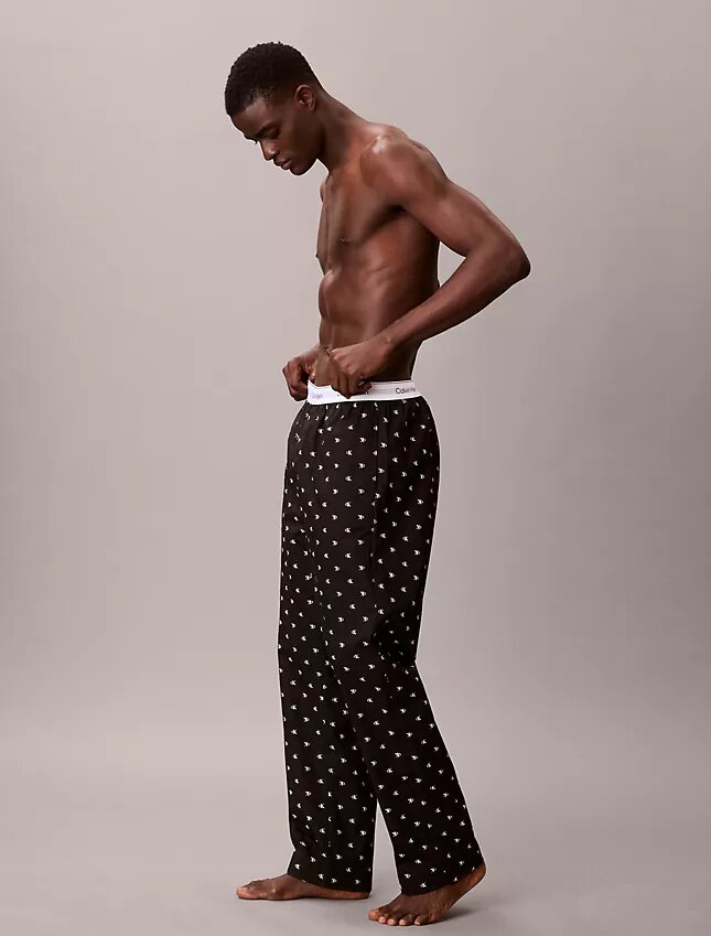 Bawełniane spodnie do spania z popeliny Bawełniane spodnie do spania z popeliny
