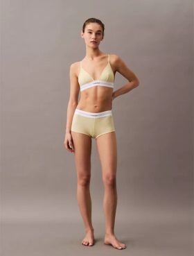 Bawełniano-modalowa, elastyczna, prążkowana, Unlined bralette w kształcie trójkąta Bawełniano-modalowa, elastyczna, prążkowana, Unlined bralette w kształcie trójkąta