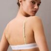 Bawełniano-modalowa, elastyczna, prążkowana, Unlined bralette w kształcie trójkąta Bawełniano-modalowa, elastyczna, prążkowana, Unlined bralette w kształcie trójkąta