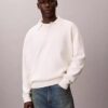Bawełniany sweter polo o luźnym kroju Bawełniany sweter polo o luźnym kroju