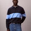 Bawełniany sweter polo o luźnym kroju Bawełniany sweter polo o luźnym kroju