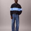 Bawełniany sweter polo o luźnym kroju Bawełniany sweter polo o luźnym kroju
