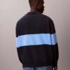 Bawełniany sweter polo o luźnym kroju Bawełniany sweter polo o luźnym kroju