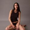 Bawełniany top z elastycznym ściągaczem Cotton Stretch Bawełniany top z elastycznym ściągaczem Cotton Stretch