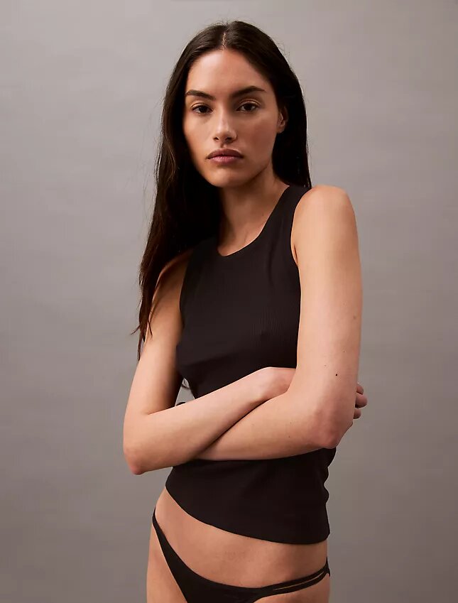 Bawełniany top z elastycznym ściągaczem Cotton Stretch Bawełniany top z elastycznym ściągaczem Cotton Stretch