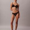 Bikini z niskim stanem z koronką i logo Icon, 3 sztuki w opakowaniu
