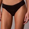 Bikini z niskim stanem z koronką i logo Icon, 3 sztuki w opakowaniu