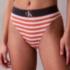 Bikini z wysokim stanem z elastycznej mikrofibry z graficznym Monogramem