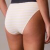 Bikini z wysokim stanem z elastycznej mikrofibry z graficznym Monogramem