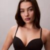 Bikini z wysokim stanem z elastycznej mikrofibry z graficznym Monogramem