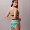 Bikini z wysokim stanem z elastycznej mikrofibry z graficznym Monogramem
