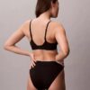 Bikini z wysokim stanem z elastycznej mikrofibry z graficznym Monogramem