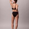 Bikini z wysokim stanem z elastycznej mikrofibry z graficznym Monogramem