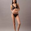 Biustonosz trójkątny CK Black Geo Lace Unlined Biustonosz trójkątny CK Black Geo Lace Unlined