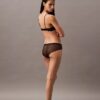 Biustonosz z głębokim dekoltem CK Black Floral Lace Biustonosz z głębokim dekoltem CK Black Floral Lace