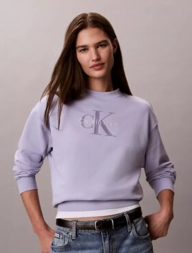 Bluza Monologo z francuskiej dzianiny frotte o luźnym kroju