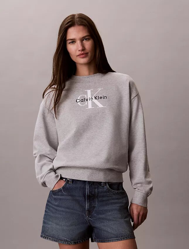 Bluza Monologo z francuskiej dzianiny frotte o luźnym kroju Bluza Monologo z francuskiej dzianiny frotte o luźnym kroju