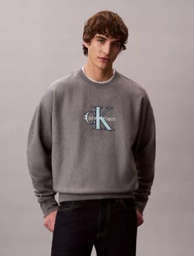 Bluza Premium Terry Monologo o luźnym kroju