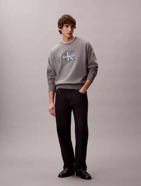Bluza Premium Terry Monologo o luźnym kroju
