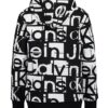 Bluza z kapturem dla chłopców z nadrukiem logo w tonacji kolorystycznej