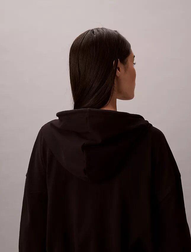 Bluza z kapturem z bawełnianego dżerseju z logo i zamkiem na całej długości Bluza z kapturem z bawełnianego dżerseju z logo i zamkiem na całej długości