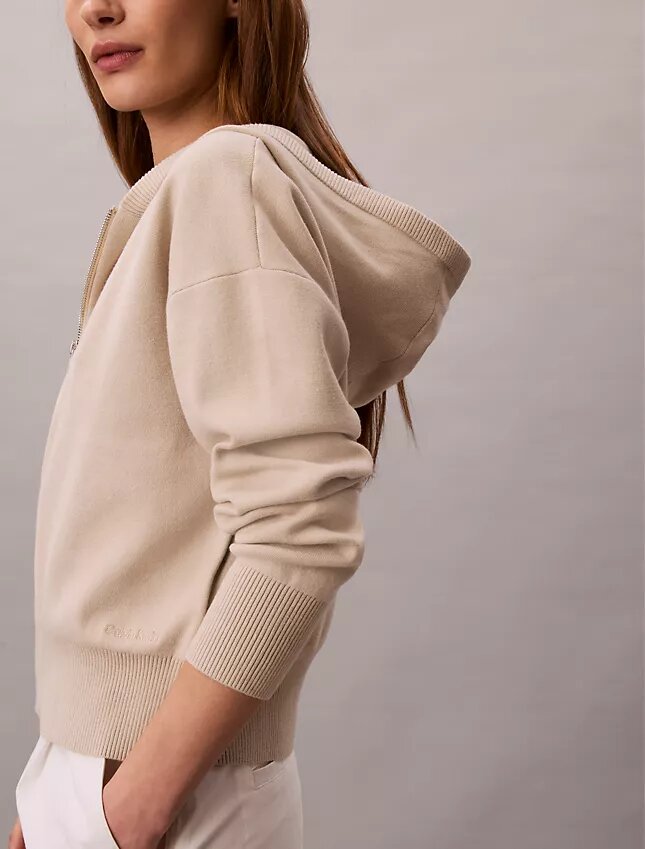 Bluza z kapturem z dzianiny o luźnym kroju Bluza z kapturem z dzianiny o luźnym kroju