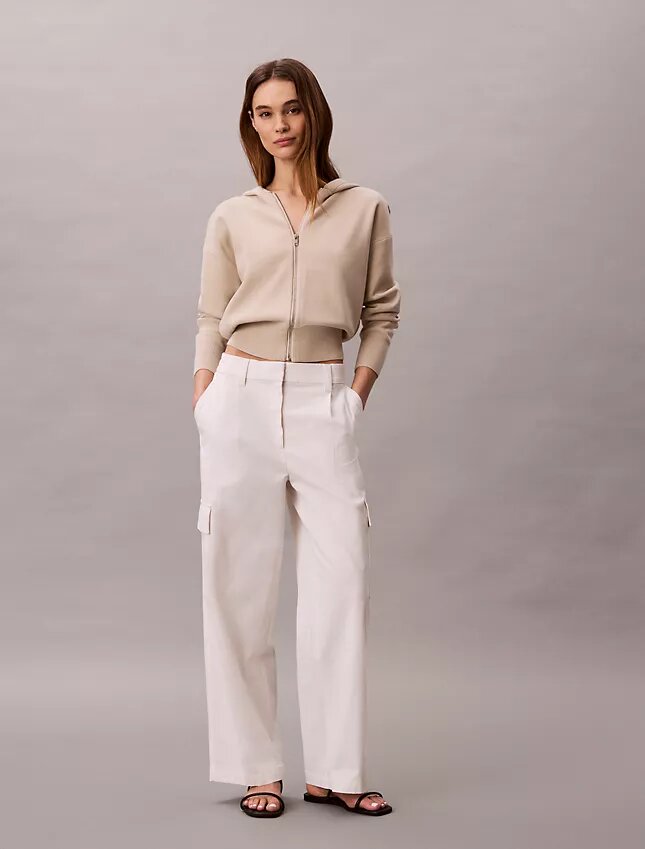 Bluza z kapturem z dzianiny o luźnym kroju Bluza z kapturem z dzianiny o luźnym kroju