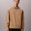Bluza z kapturem z mieszanki wełny z logo Bluza z kapturem z mieszanki wełny z logo